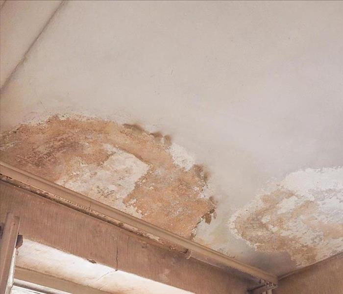 Image of a ceiling damaged with water