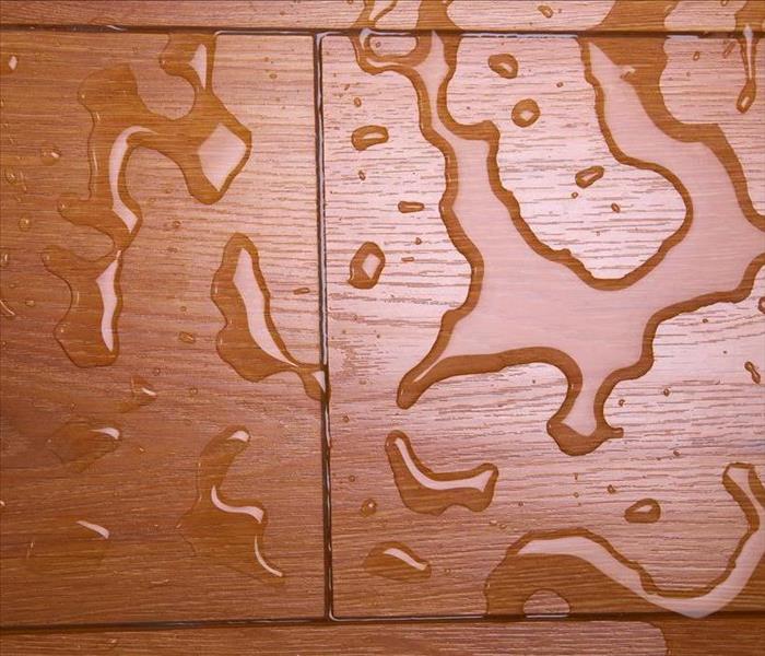Image of wet wood floors 
